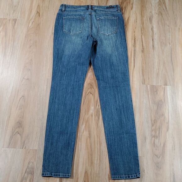 🔹️Lauren Conrad Blue Distressed Skinny Jeans Size 6/28 - Picture 4 of 10